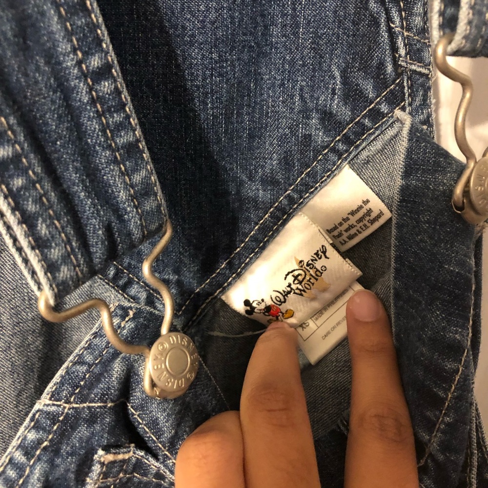 Disney Overalls with iron on sunflower patch